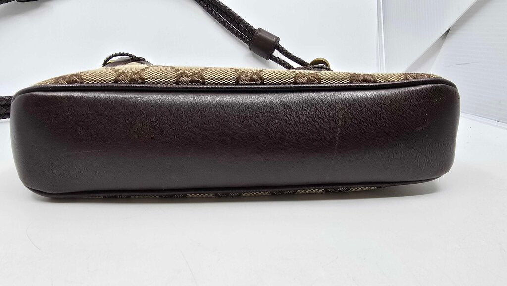 Gucci Monogram Braided Shoulder Bag