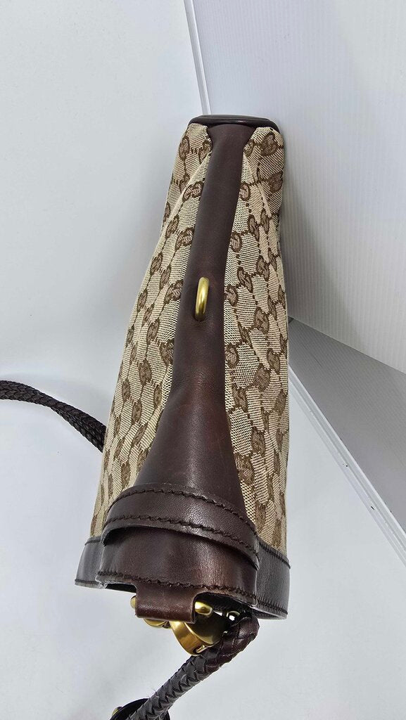 Gucci Monogram Braided Shoulder Bag