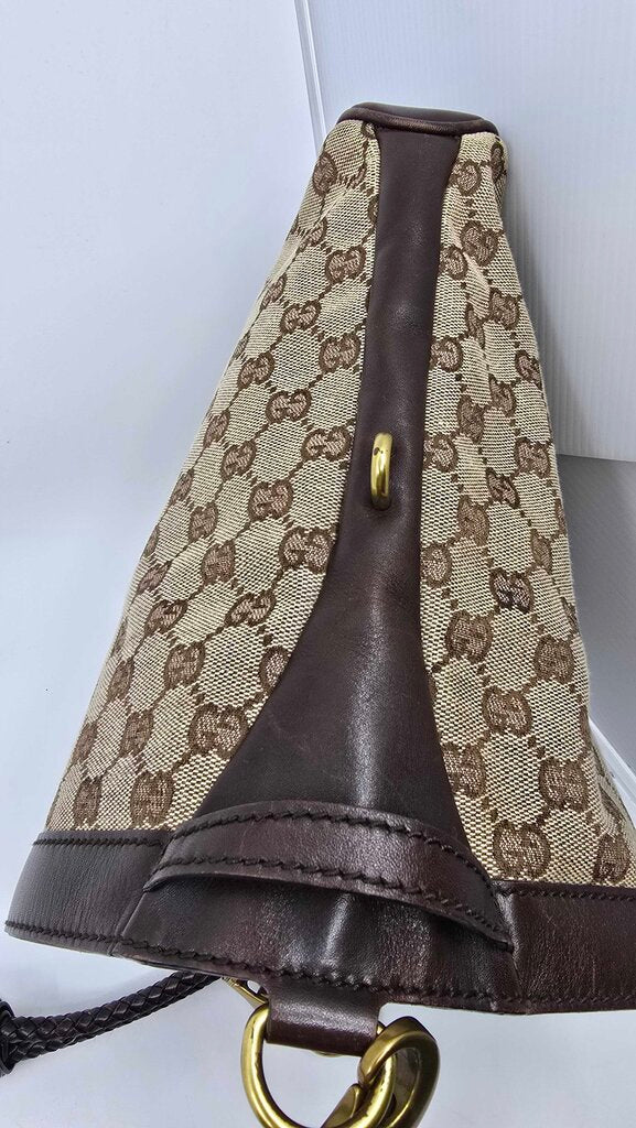 Gucci Monogram Braided Shoulder Bag