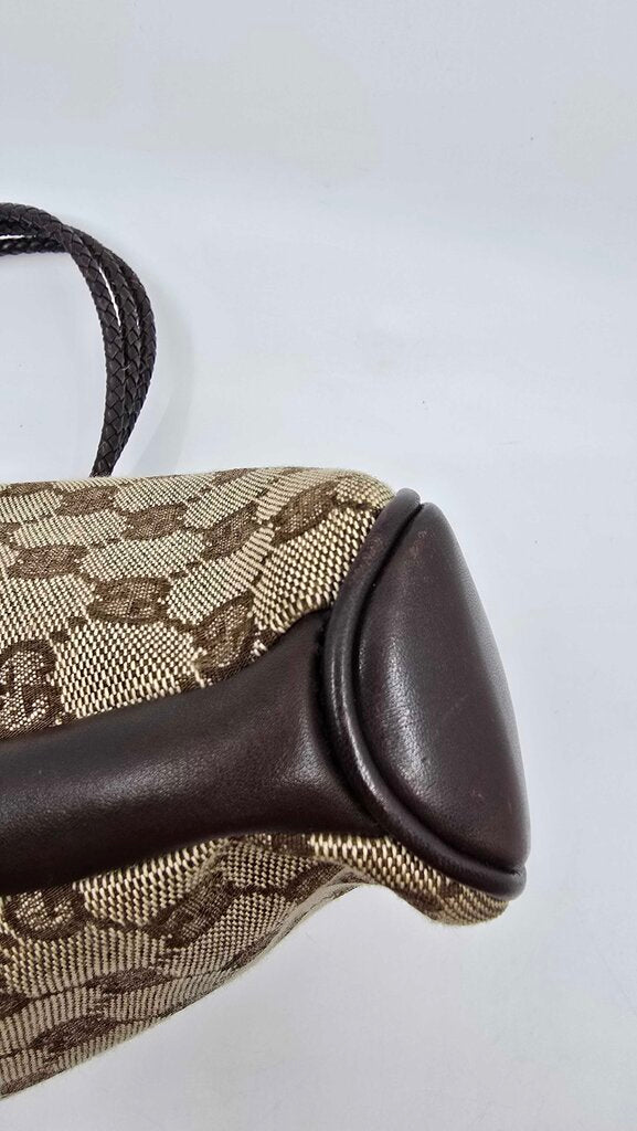 Gucci Monogram Braided Shoulder Bag
