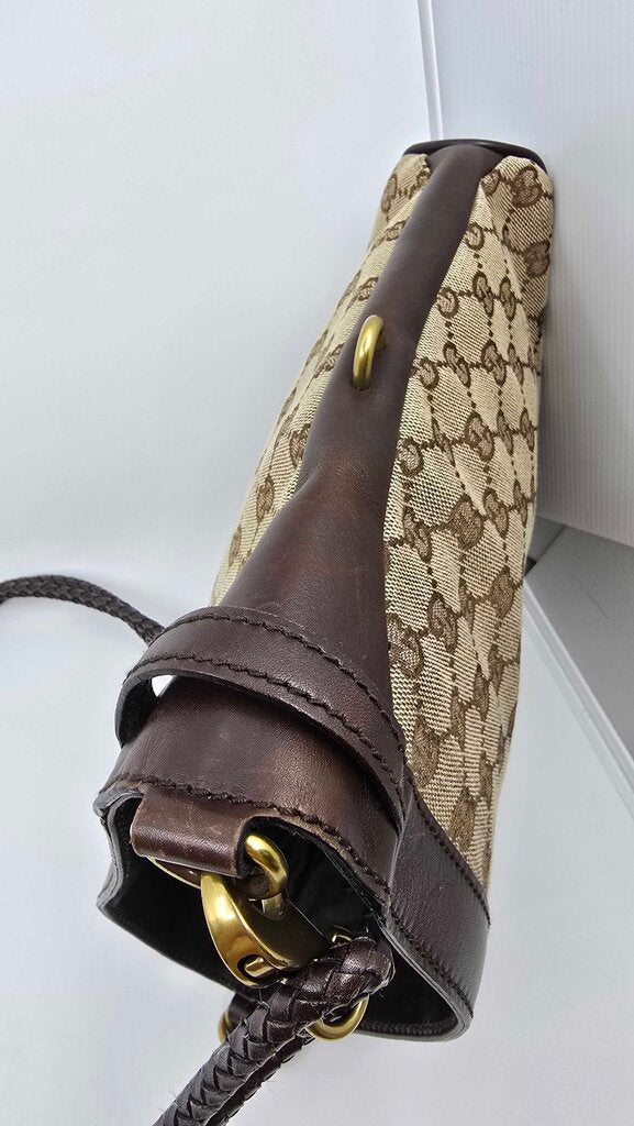 Gucci Monogram Braided Shoulder Bag