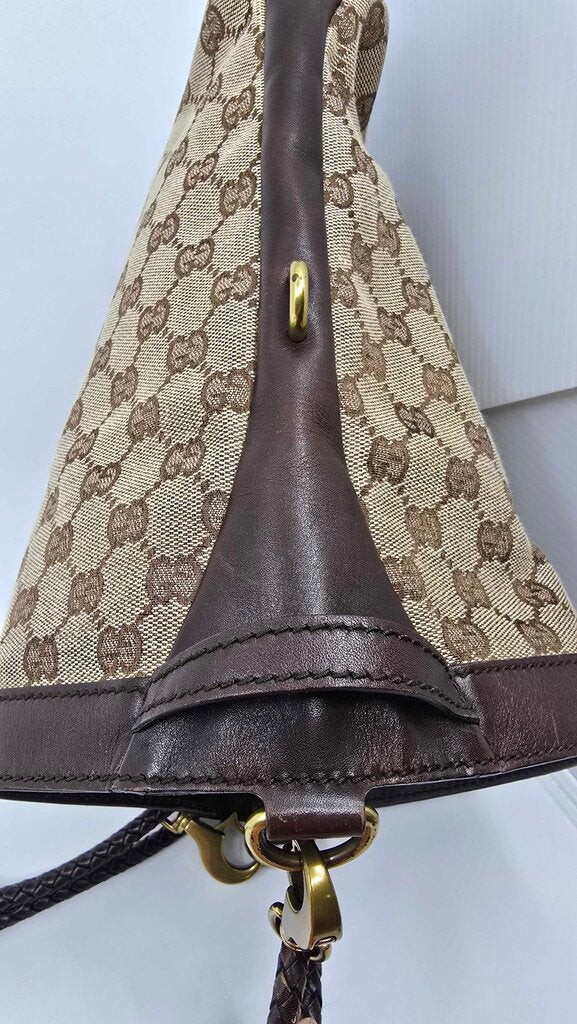 Gucci Monogram Braided Shoulder Bag