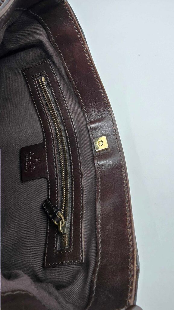 Gucci Monogram Braided Shoulder Bag
