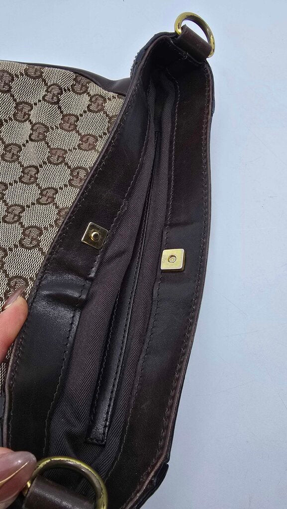 Gucci Monogram Braided Shoulder Bag