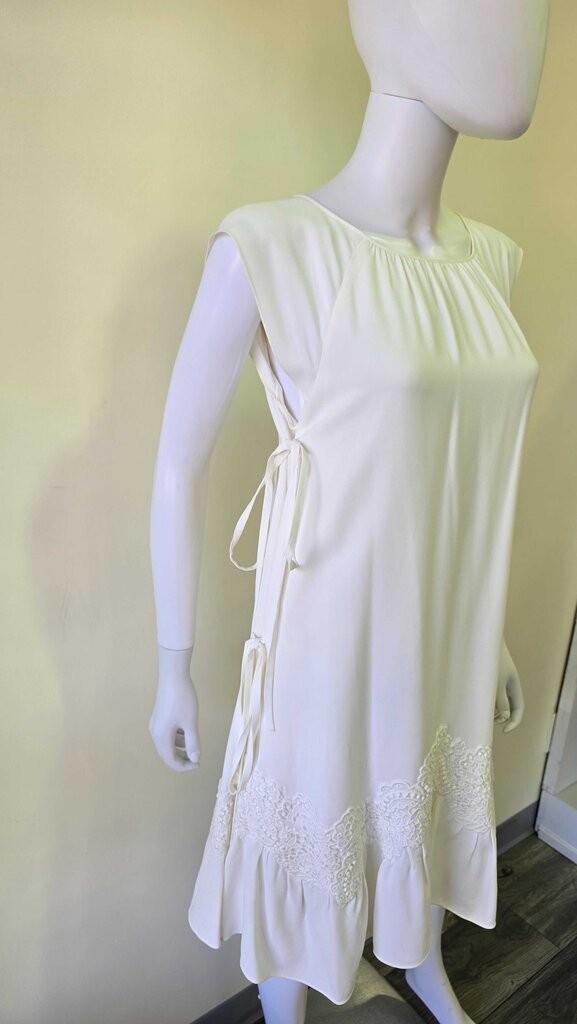Chloe mini dress with ruffle lace bottom-