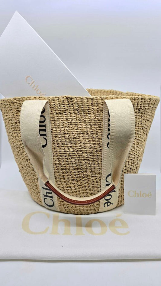 Chloe x Mifuko Large Woody Basket Tote
