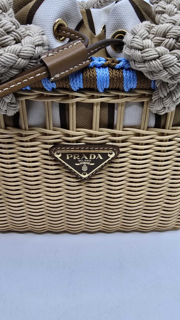 Prada Basket Drawstring shoulder bag