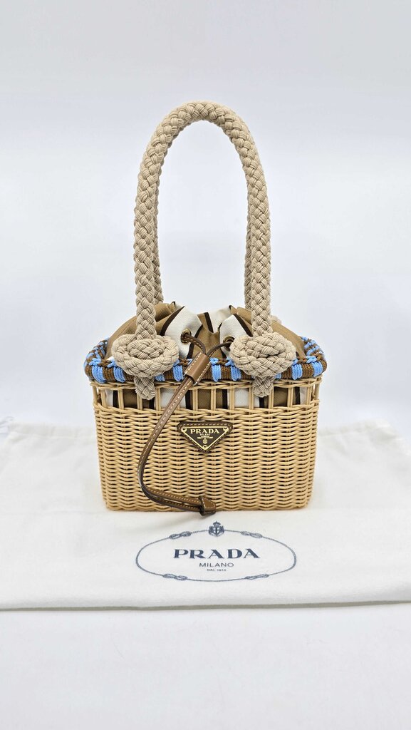 Prada Basket Drawstring shoulder bag