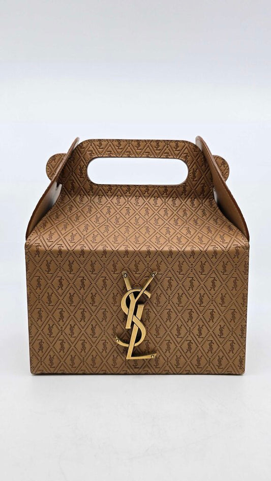 Saint Laurent Take Away box in vegetable tan leather