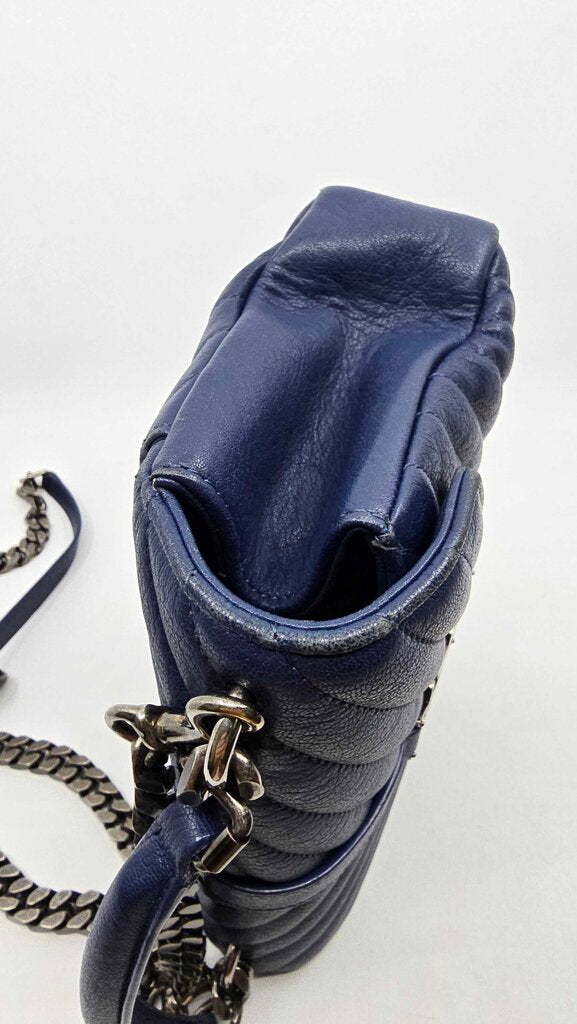 YSL college medium chevron quilted crossbody/shoulder