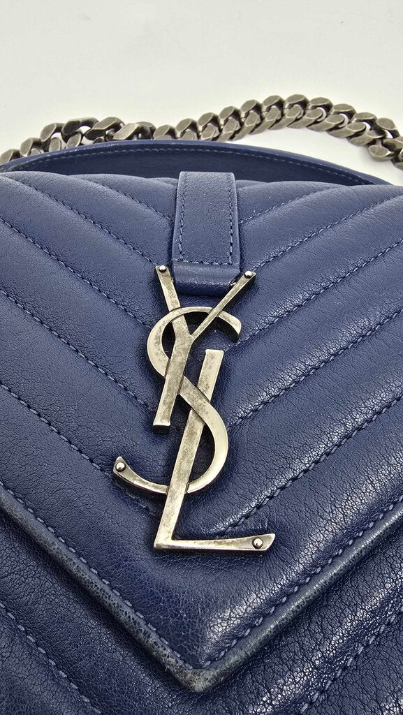 YSL college medium chevron quilted crossbody/shoulder