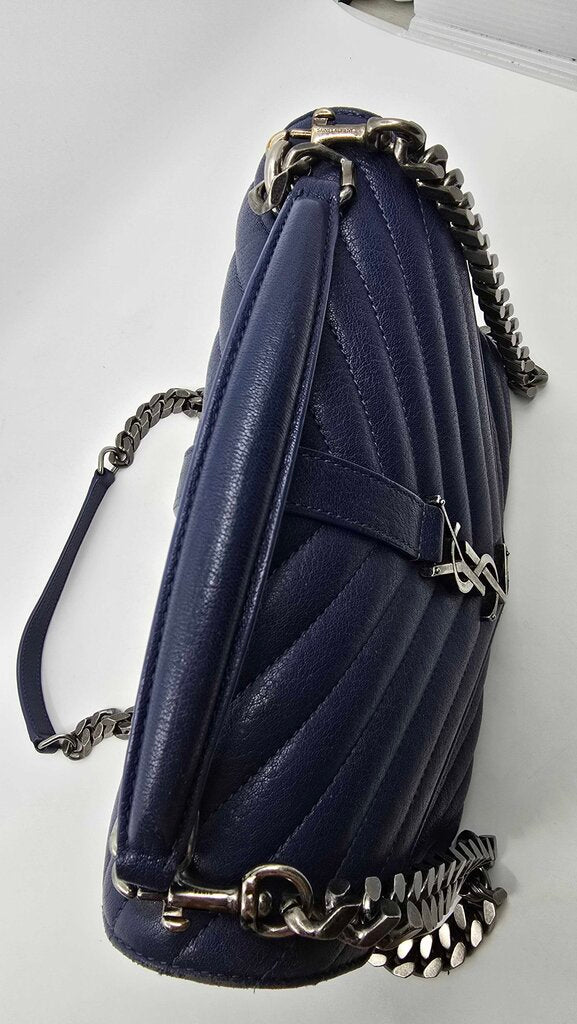 YSL college medium chevron quilted crossbody/shoulder