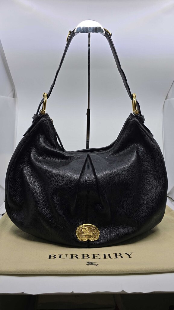 Burberry Prorsum pebbled leather hobo bag