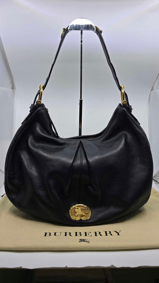 Burberry Prorsum pebbled leather hobo bag