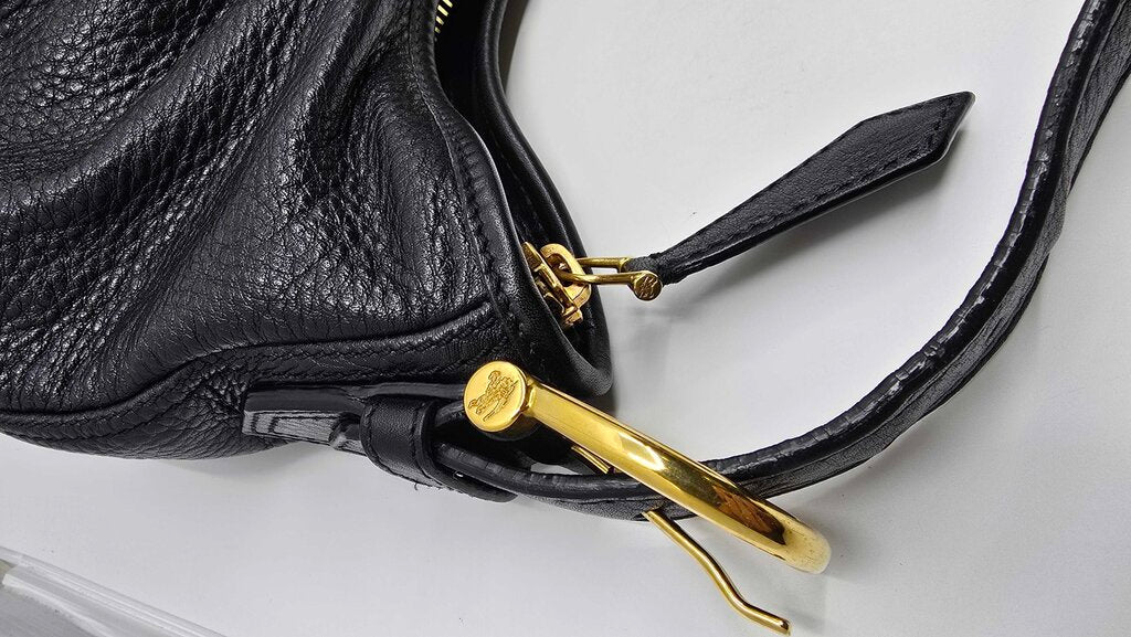Burberry Prorsum pebbled leather hobo bag