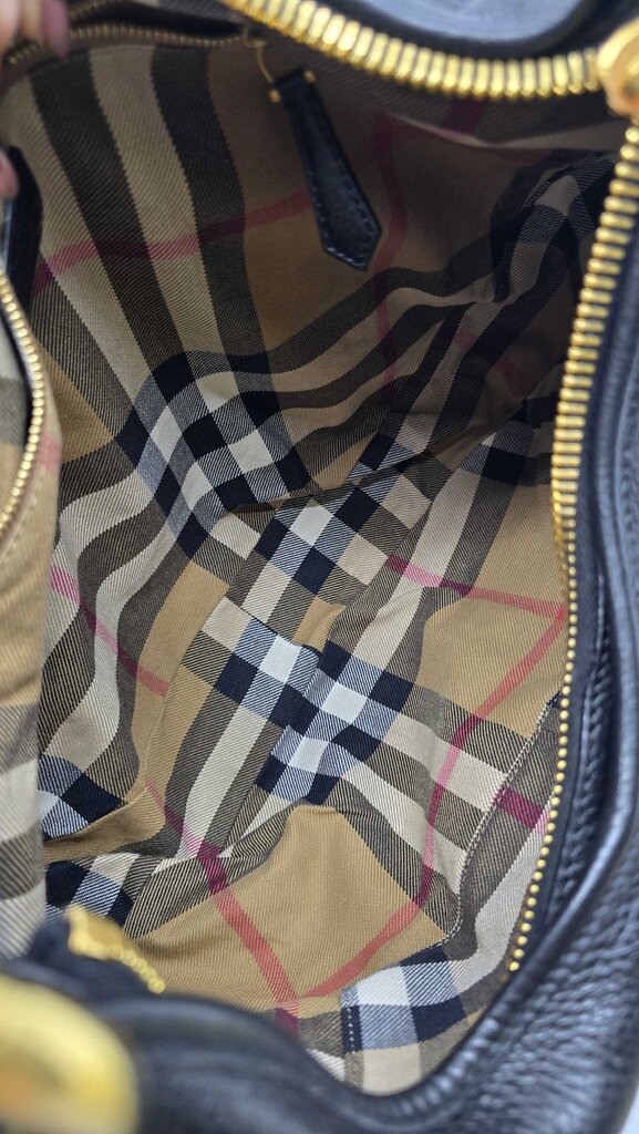 Burberry Prorsum pebbled leather hobo bag