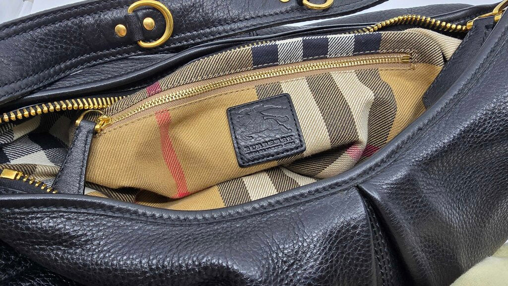 Burberry Prorsum pebbled leather hobo bag