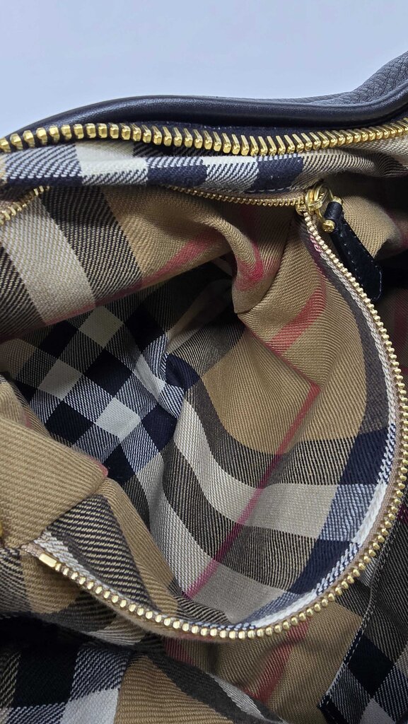 Burberry Prorsum pebbled leather hobo bag