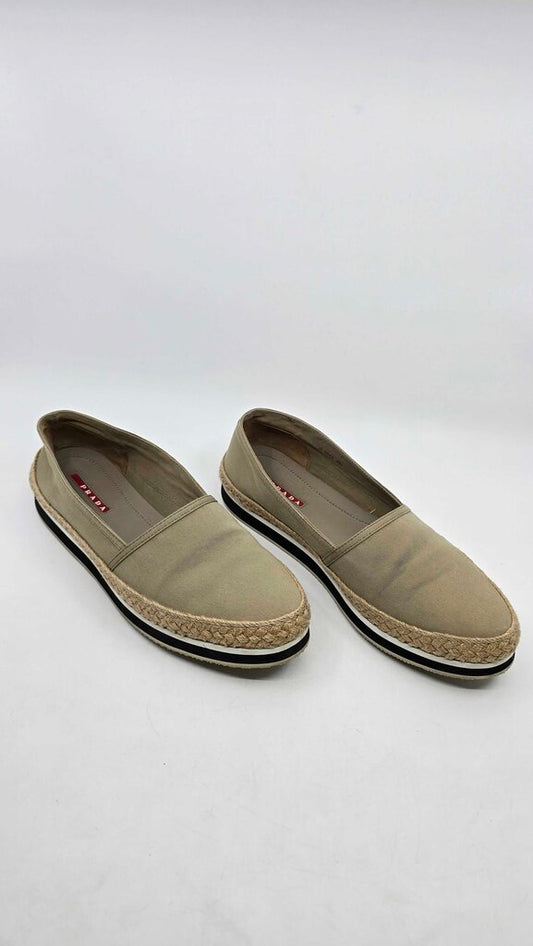 Prada Sport Canvas Slip on Espadrilles