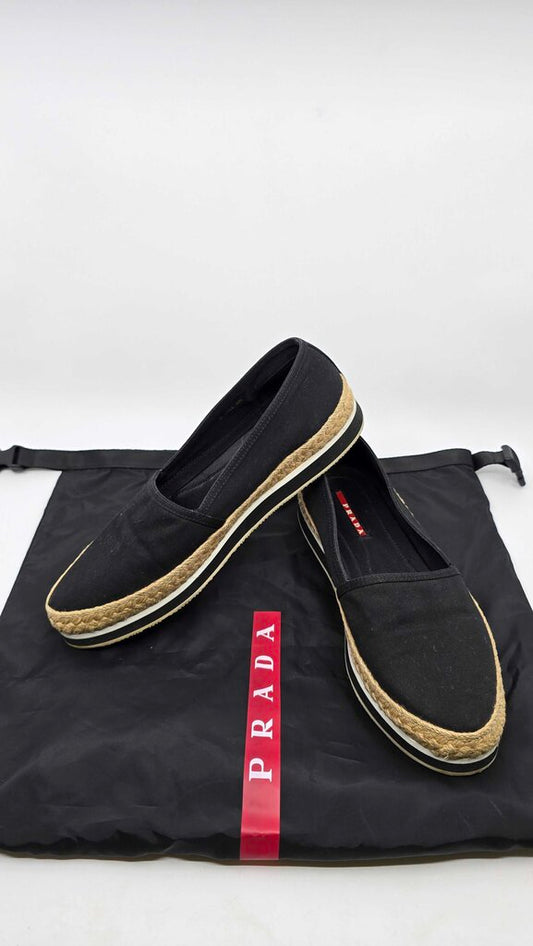 Prada Sport Canvas Slip on Espadrilles