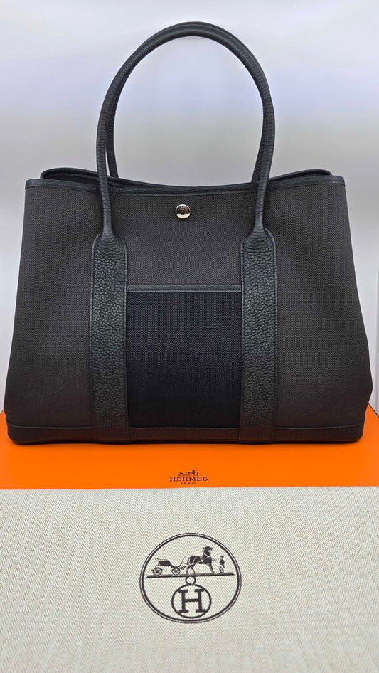 Hermes Garden Party 36 Pocket Military Handbag