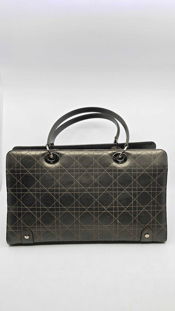Dior Metallic Calfskin Cannage East West Lady Dior