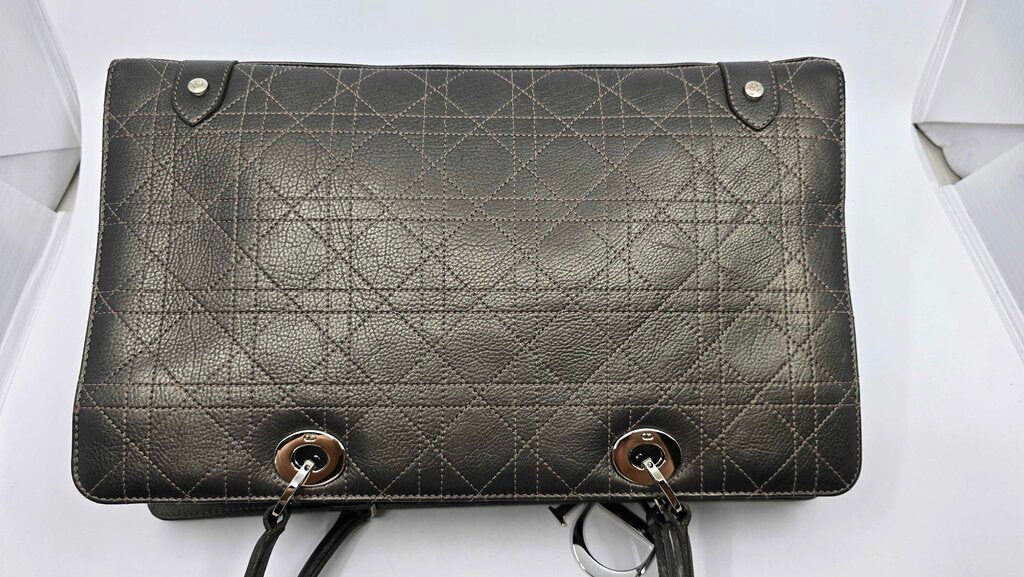 Dior Metallic Calfskin Cannage East West Lady Dior