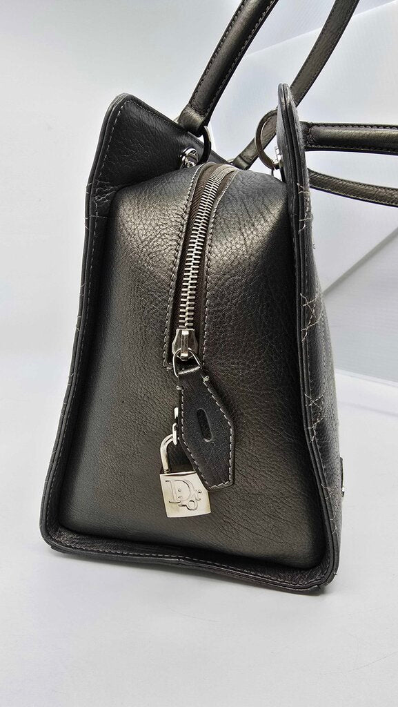 Dior Metallic Calfskin Cannage East West Lady Dior