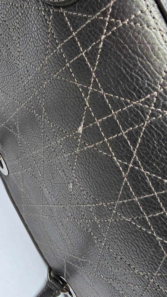 Dior Metallic Calfskin Cannage East West Lady Dior