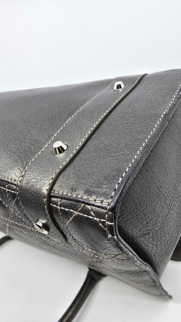 Dior Metallic Calfskin Cannage East West Lady Dior