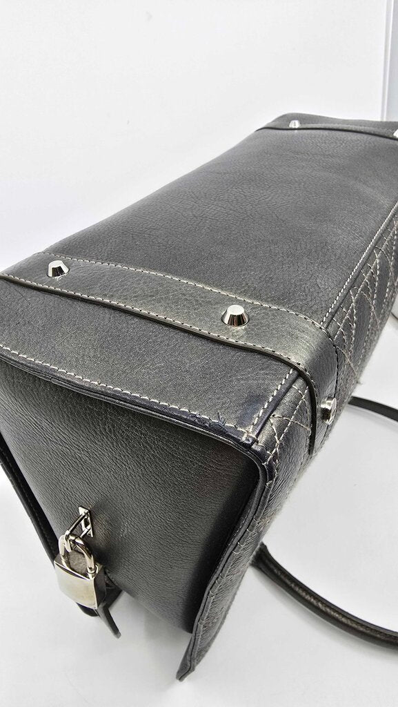 Dior Metallic Calfskin Cannage East West Lady Dior