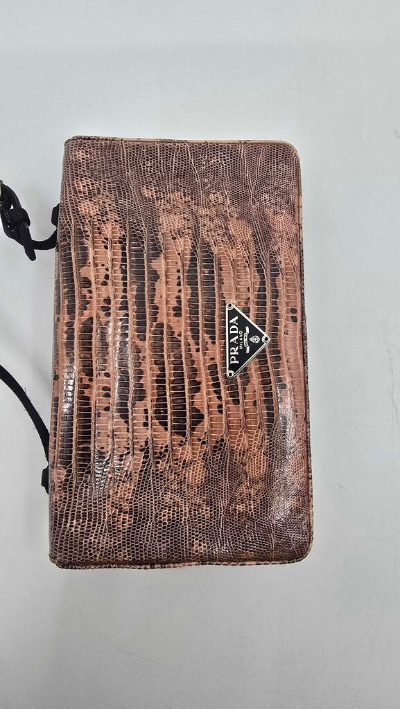 Prada Lizard Mini Top Handle Bag