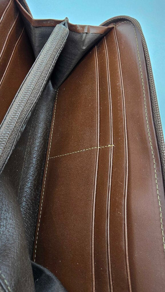Burberry Vintage Zip Around Wallet