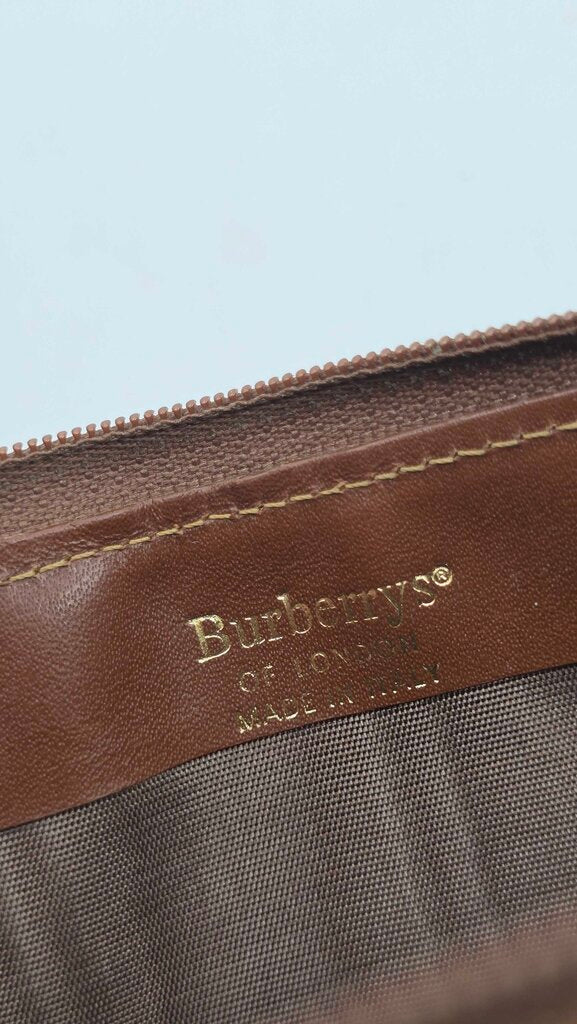 Burberry Vintage Zip Around Wallet