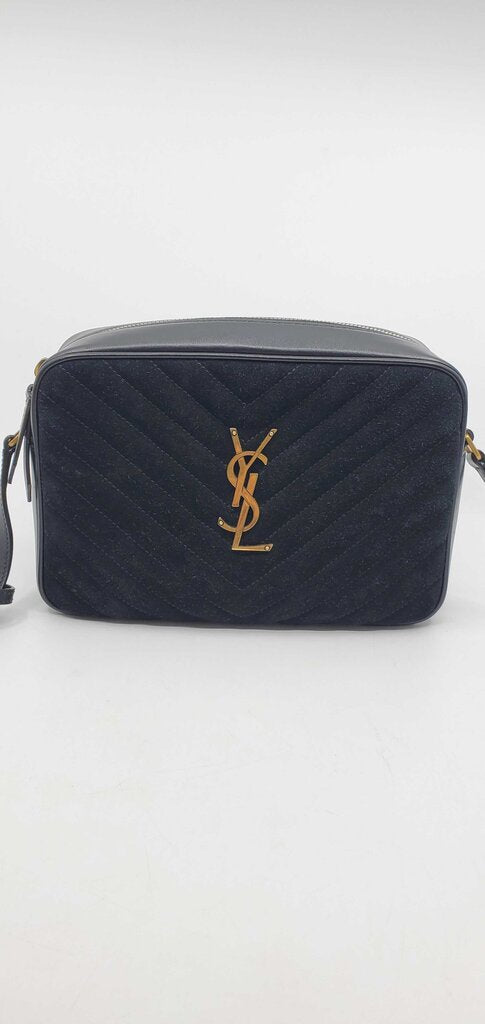 Saint Laurent Lou camera suede bag