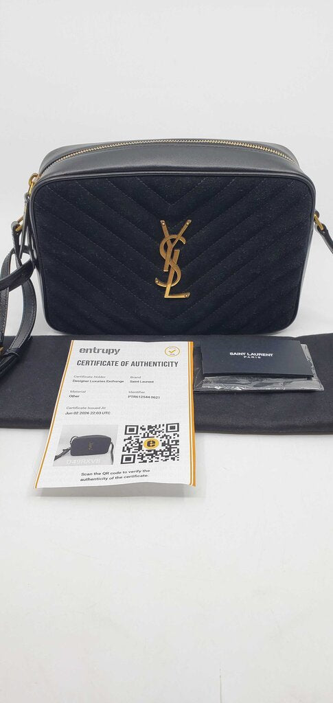 Saint Laurent Lou camera suede bag