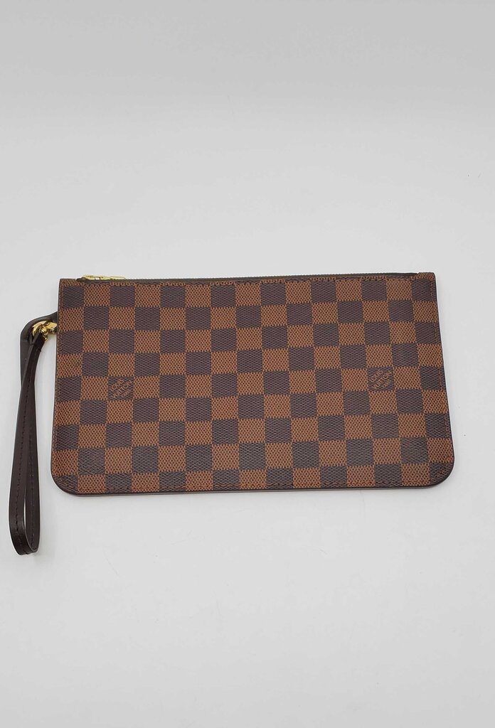 Louis Vuitton Damier ebene neverfull pochette wristlet