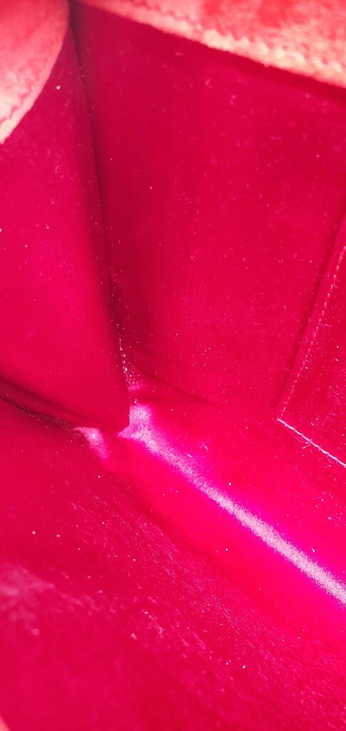 YSL Patent Monogram Large Belle De Jour Clutch in Red