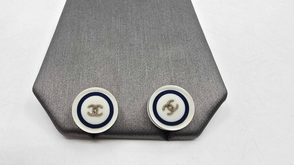 Chanel 2010 PVC round studs