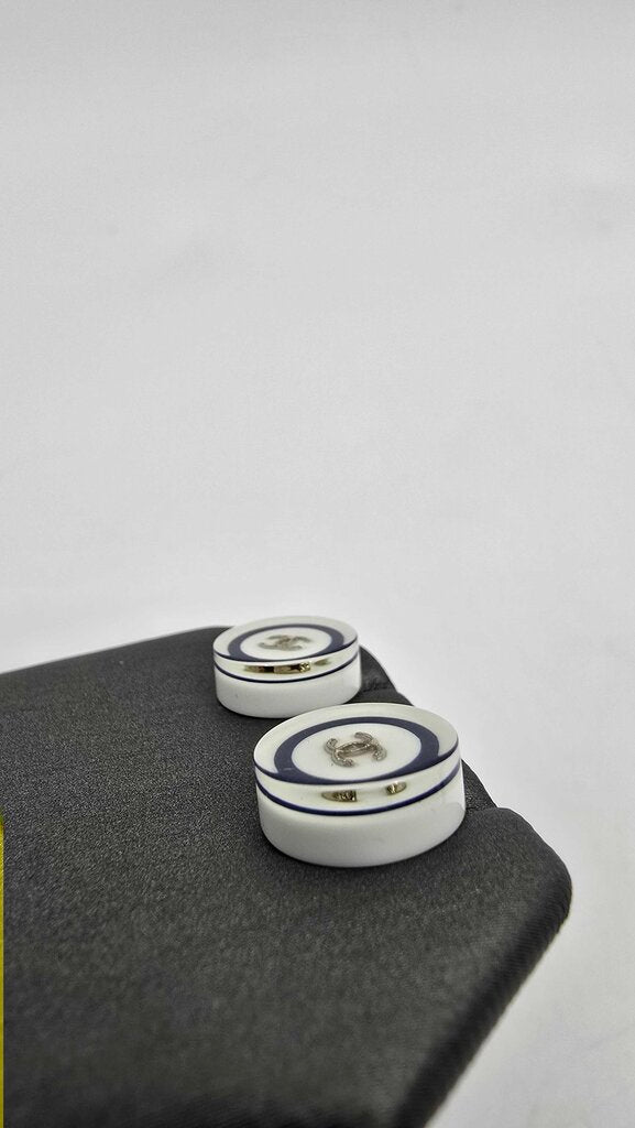 Chanel 2010 PVC round studs