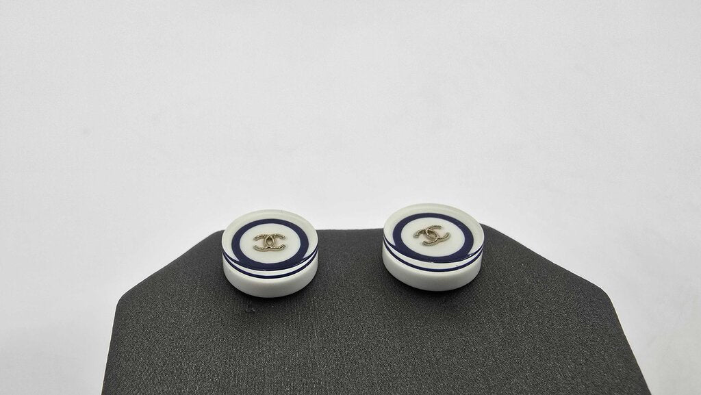 Chanel 2010 PVC round studs