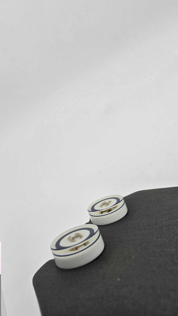 Chanel 2010 PVC round studs
