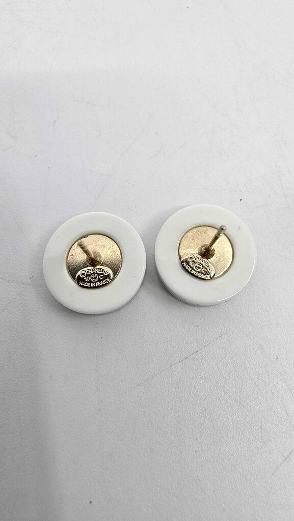 Chanel 2010 PVC round studs