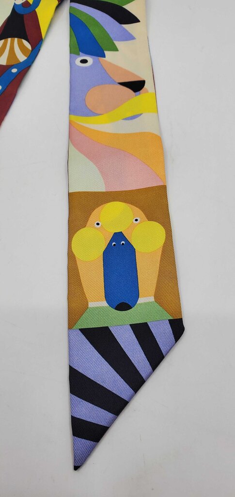 Hermes Parade en Fanfare Twilly scarf-2