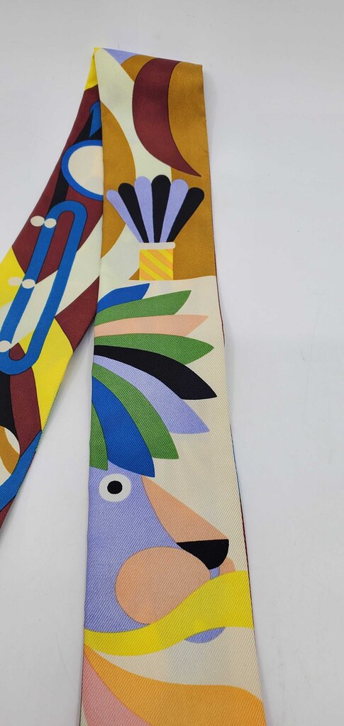 Hermes Parade en Fanfare Twilly scarf-2