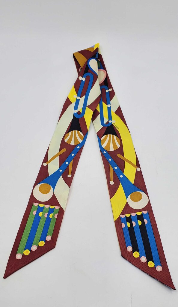 Hermes Parade en Fanfare Twilly scarf-2