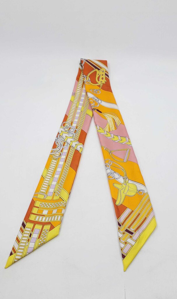 Hermès Brides et Gris-Gris Twilly scarf