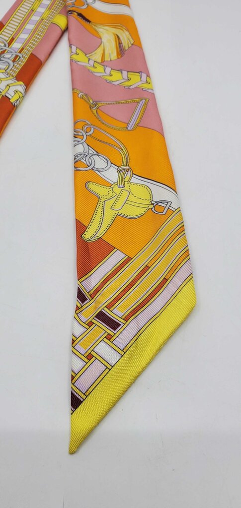 Hermès Brides et Gris-Gris Twilly scarf