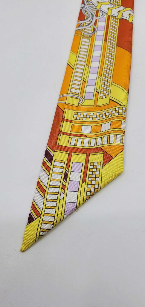 Hermès Brides et Gris-Gris Twilly scarf