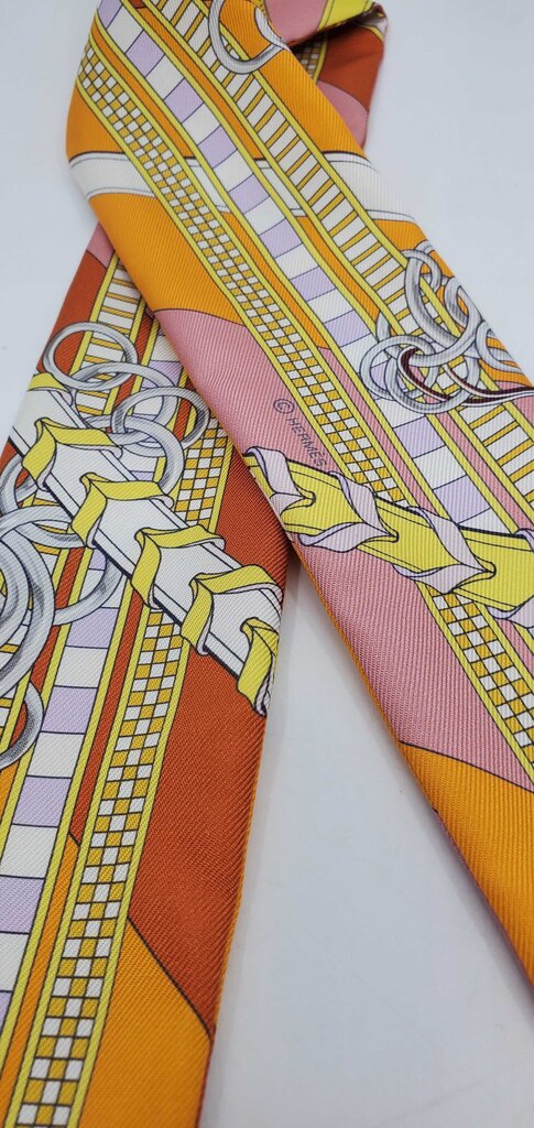 Hermès Brides et Gris-Gris Twilly scarf
